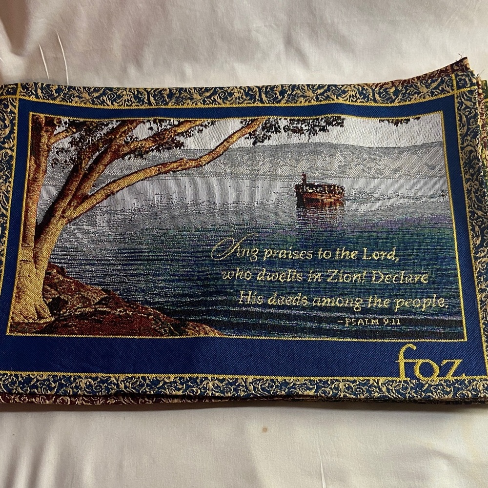 Bible verse table mats